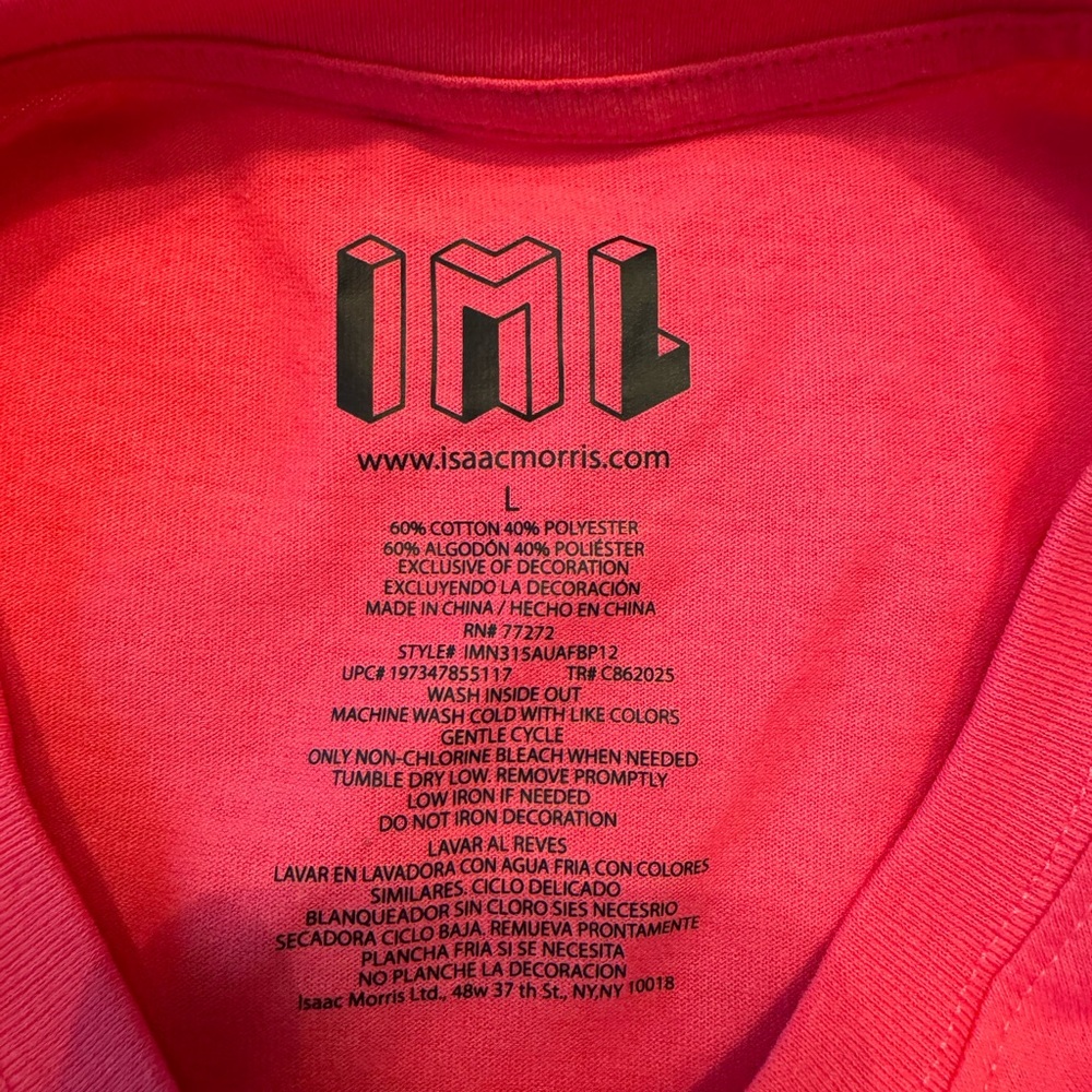 Pink t-shirt that reads "Maybe I am the drama." Size L. NWOT - Picture 9 of 9